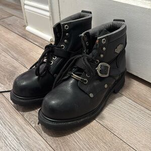 Women’s Harley Davidson steel toe boots - size 10
